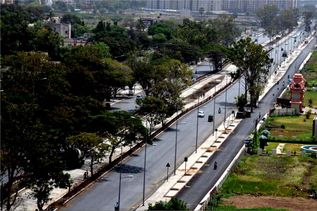Developing Public Spaces along BRTS BRTS Connecting University area Design prepared considering retention of existing