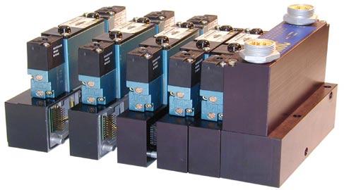 9 Series MAConnect with SM3 Maximum of 6 solenoids possible (4VDC with a maximum of 6.0 watts per solenoid ). Maximum of 4 inputs available with PNP or NPN capability.