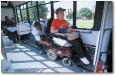 Securement on Boarding Paratransit Services will make all attempts to secure standard wheelchairs and scooters.