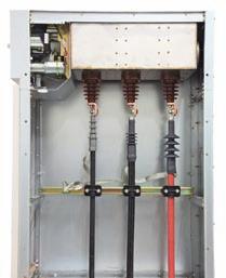 systems For connection cross-sections up to 300 mm 2 Cable routing downwards. 1 2 Cable connection (examples) L1 L1 L2 L3 L2 L3 R-HA41-126a.