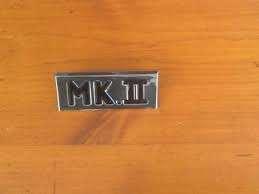 Mk II badge The vehicle in the photo below, shows two of these badges in their designated positions.