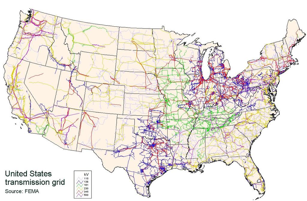 The Present: US Transmission Grid