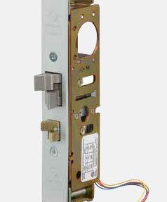 The 4300 elatch combines non-handed, narrow backset mechanical locking hardware with electrified access control.