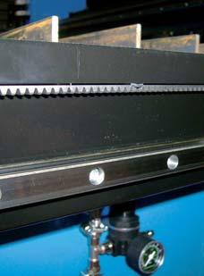 The longitudinal axis is manufactured tracks with