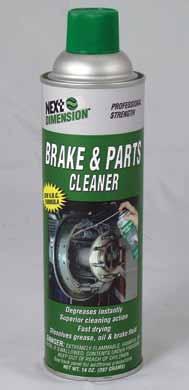drum 1 Brake & Parts Cleaner - Chlorinated Powerful blend of non-flammable solvents dissolves grease, brake fluid, oil