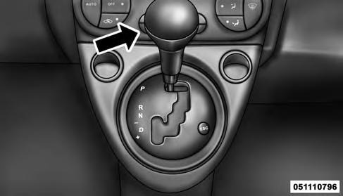 194 STARTING AND OPERATING Six-Speed Automatic Transmission The transmission gear position display (located in the instrument cluster) indicates the transmission gear range.