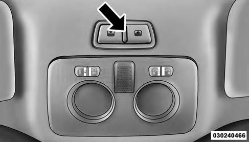 72 UNDERSTANDING THE FEATURES OF YOUR VEHICLE POWER CONVERTIBLE TOP IF EQUIPPED On vehicles equipped with a power convertible top, the power convertible top switch is located on the overhead console.