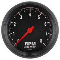 Autometer Z-series electrical gauges feature black bezel styling. They include the necessary senders, [excluding the fuel gauge] and feature a rugged air-core design.