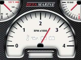 RPM, engine temperature, oil pressure and provides a voltmeter for either single or twin alternator.