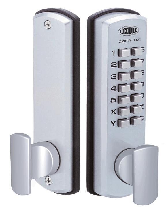 530 Digital DX Entrance Set Features and Specifications Outside Press the C button, enter the correct code, then turn the knob to unlock the door.