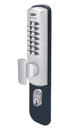 3572 Key Override Digital DX Lockset Features and Specifications Outside: Press the C button, enter the correct code, then turn the knob to unlock the door.