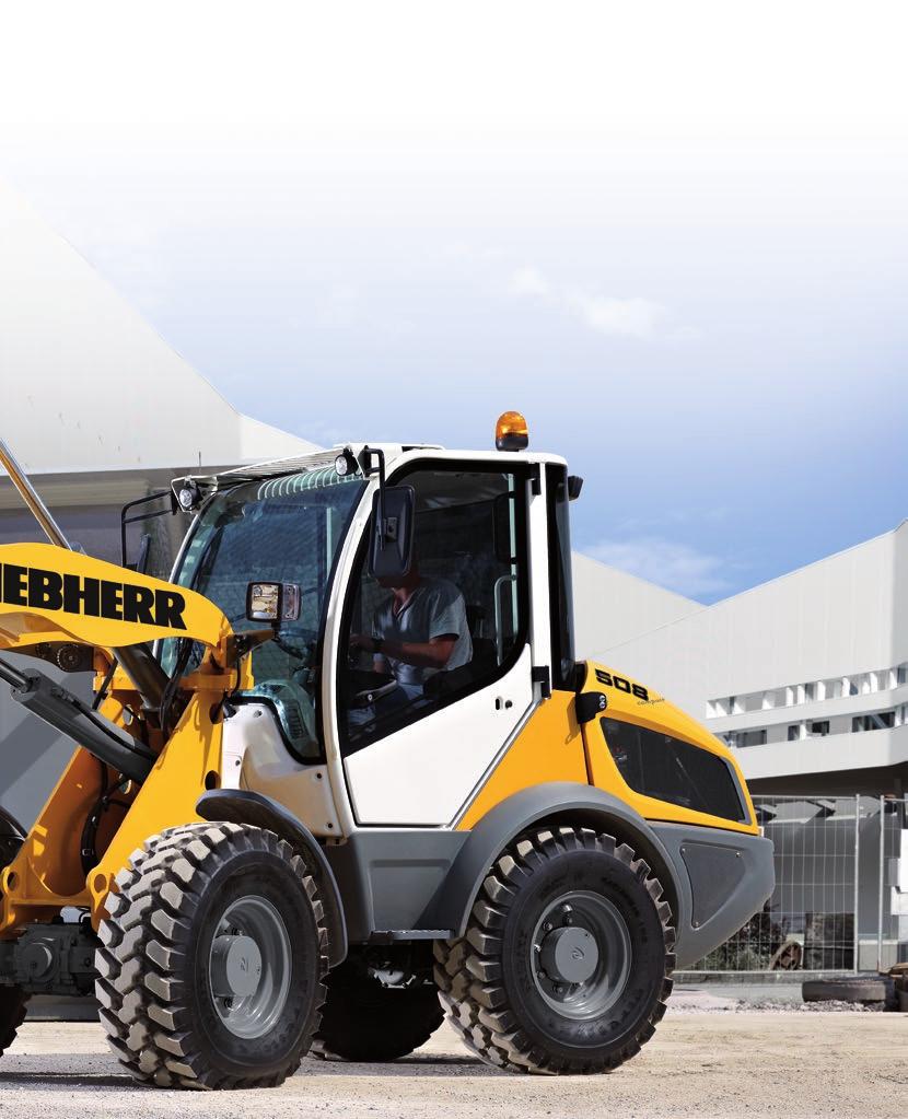 Performance Liebherr Compact Loaders are a completely new machine concept within the wheel loader range. They combine power with safety and are also very flexible to use.