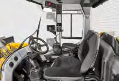 he optional laterally-sprung operator s seat offers high seating comfort and relaxed working.