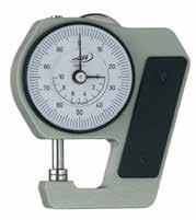 0718 Dial thickness gauges Frame is made of an aluminium alloy Factory standard When ordering please specify the gauge form Cardboard box 0718 101 3 0718 112 1 2 3 4 5 6 Ø