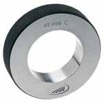 0656 Ring gauges Hardened gauge steel, 2250-1 (C) For setting internal measuring instruments 2250-1 264 Nominal dimension Ref. No. List price dia. mm 3 0656 309 53.00 3.5 0656 310 46.40 4 0656 311 46.