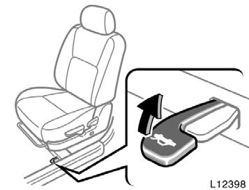 Lock release lever Luggage security system CAUTION Keep the trunk lid closed while driving.