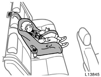 When installing, follow the manufacturer s instructions about the applicable age and size of the child as well as directions for installing the child restraint system.