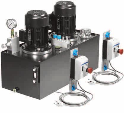 Hydraulics Training Packages > Components > Power packs Hydraulics Power packs Hydraulic power pack with two constant-displacement pumps Especially suitable for separate supply of two hydraulic