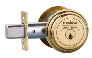 Deadbolts 151 Medeco Maxum Residential Deadbolt Designed with a residential aesthetic, the ANSI Grade 1 Maxum deadbolt offers superior physical protection from breaking and attack.