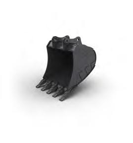 other brand attachments. The coupler can be used with buckets in both the face shovel and backhoe position.