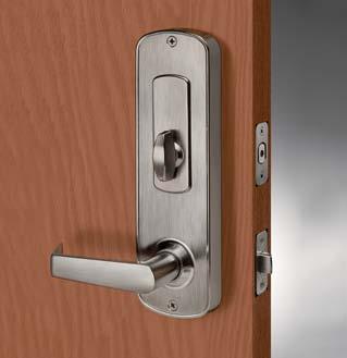 Latchbolt and deadbolt retract simultaneously for easy egress; interior thumbturn quickly secures opening Field