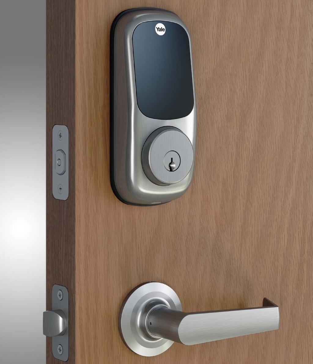 Yale Assure Lock Interconnected Locksets Capacitive Touchscreen Voice Assisted Programming Touchscreen shown
