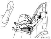 (C) BOOSTER SEAT INSTALLATION A booster seat must be used in forward facing position only.
