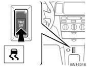 TRACTION CONTROL OFF MODE When getting the vehicle out of mud or newly fallen snow, etc., turn off the traction control system.