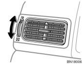 Side vents Air conditioning filter (on some models) If air flow control is not satisfactory, check the side vents.