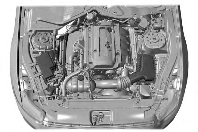 Maintenance UNDER HOOD OVERVIEW - 2.3L ECOBOOST E174450 A B C D E F G H Battery (out of view). See Changing the 12V Battery (page 220). Engine oil dipstick. See Engine Oil Dipstick (page 214).
