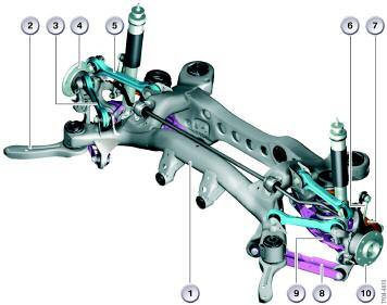 HA 5 Rear Axle Layout HA 5 Rear Axle front left view Index Explanation