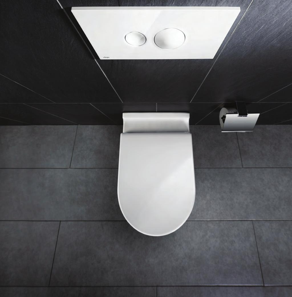 4 Viega Visign Visign for Style FLUSH PLATES BY VIEGA Design for every bathroom Whether in a family bathroom or public restroom, the flush plates of the Visign for