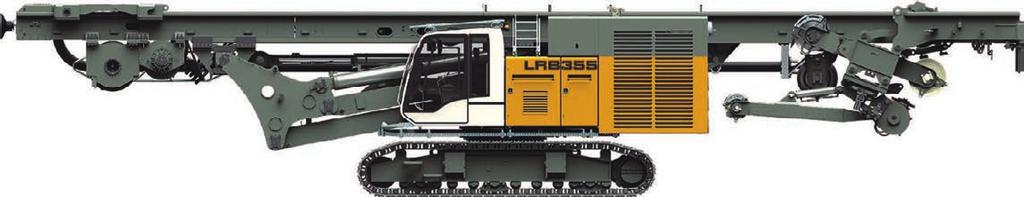 Transport dimensions and weights LRB 355 with undercarriage 18 347 4 38 15 73 5895 755 9 35 Transport standard LRB 355 with.