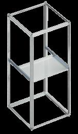 strips etc., can be mounted sideways onto the centre rail. Delivery comprises: 2 mounting brackets and fixing accessories Mounting bracket 1 U 6782500 2 U 7782600 Shelf, fixed (not 482.