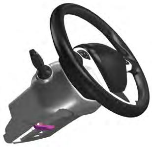 Steering Wheel ADJUSTING THE STEERING WHEEL - VEHICLES WITH: POWER ADJUSTABLE STEERING COLUMN Note: Make sure that you are sitting in the correct