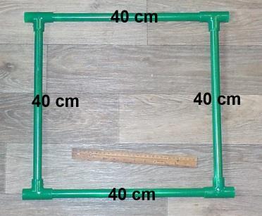 Eelgrass frames have green plastic mesh.
