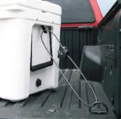 The YETI Security Cable Lock & Bracket are perfect for securing your YETI Tundra Cooler in a truck