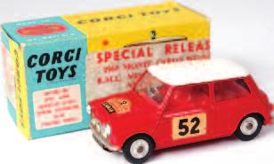 silver detailing, in the original blue and yellow all-card box, with leaflet with spare wheel in boot (VG-NM,BVG) 50-60 1642 Corgi Toys, 240 Fiat 600