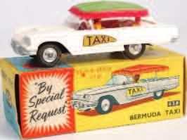 Lot 1736 1736 Corgi Toys, 210S Citroen DS19, red body with lemon interior, spun hubs with silver detailed bumper, in the original blue and yellow all-card box (VG,BVG) 70-100 1737 Corgi Toys, 359