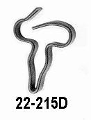 50 R 20-361A FUEL LINE STRAP CLIP, front of 3/8" long fuel line to frame, all 2 4's & FI cars, can also be used