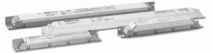 Electronic ballasts for compact fluorescent lamps Electronic Built-in Ballasts for T5 Lamps ELXc Warm Start Casing: metal DC voltage for operation: 176 264 V for ignition: 198 264 V (ELXc 235.