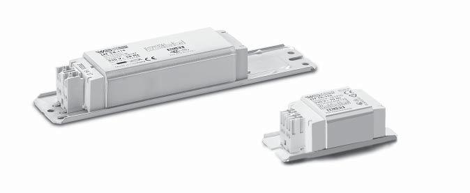Magnetic ballasts for fluorescent and compact fluorescent lamps Low-loss Ballasts 5 65 W, 230 V For compact fluorescent lamps and fluorescent lamps Shape: 28x41 mm Vacuum-impregnated with polyester