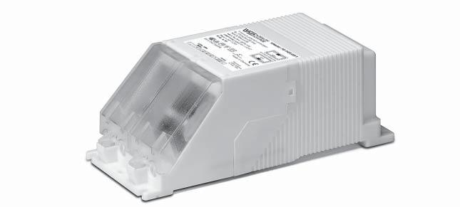 Magnetic ballasts for discharge lamps Control Gear Units for HS and HI Lamps 35 to 150 W Compact plastic casing Shape: 64x72 mm For high pressure sodium lamps (HS), metal halide lamps (HI) and