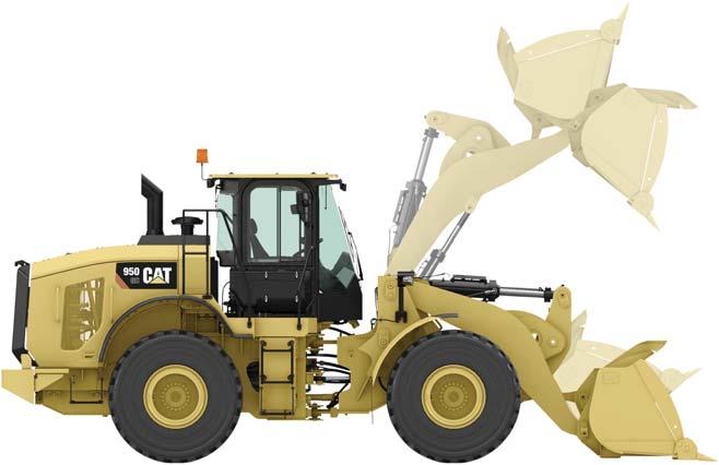 950 GC Wheel Loader Specifications Dimensions All dimensions are approximate and based on Maxam MS302 23.5R25 L3 radial tires.