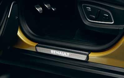 82 01 586 089 02 Illuminated door sills - Renault Elegance and modernity every time you open a door.