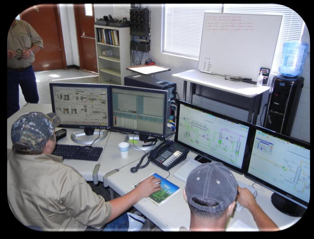 Operations Overview Plant operations managed from a single control center,
