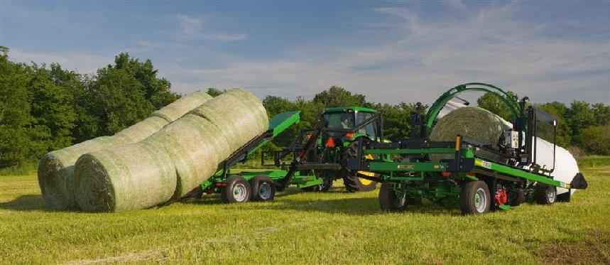 5. Overall Process Steer towards the bale Lower the loading arm completely level to the ground Line up the point of the exterior fork with the far side of the bale Drive into the bale without