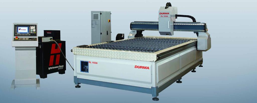 PL & PL-C Series plasma standard equipment Independent Zoned & Partitioned Table Hypertherm Automatic Gas Console Siemens AC Digital Servo