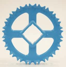 DRIVE AND IDLE END COMPONENTS Sprocket Spacg as a Function of Belt Strength Used MAXIMUM SPROCKET SPACING, MAXIMUM SPROCKET SPACING, PERCENT OF ALLOWABLE BELT STRENGTH USED, % Based on maximum