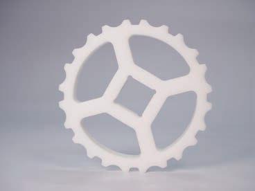 of Teeth Pitch Dia. Pitch Dia. Outer Dia. S8050 EZ Clean Mached Acetal Sprocket Data a Outer Dia. Hub Width Hub Width Round Available Bore Sizes U.S. Sizes Square Metric Sizes Round Square 10 6.